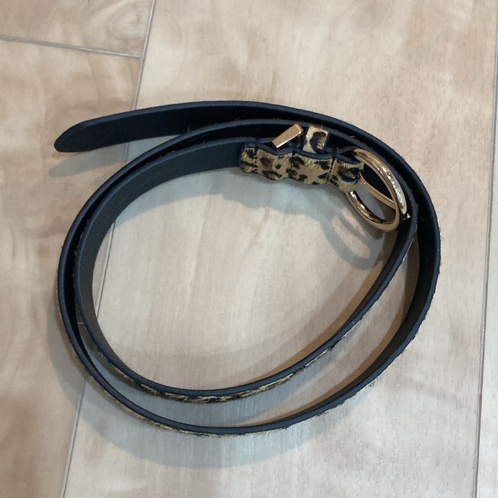 Leopard Print Belt with Gold Buckle - Picture 15 of 15